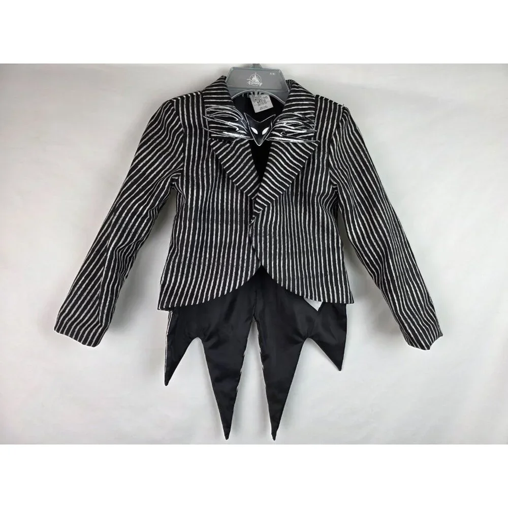 Disney Jack Skellington Nightmare Before Christmas Costume Jacket Kids Size 5-6 - Picture 10 of 10